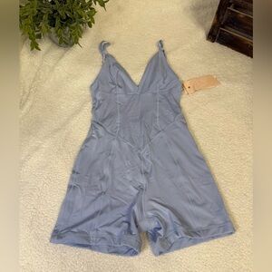 We are HAH Raise the Barre Onesie in Periwinkle